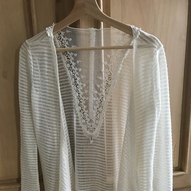 Leichter Cardigan mit Spitze Only XS