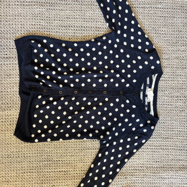 Gilet cardigan vintage à pois H&M L.O.G.G.