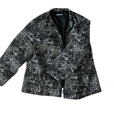 schwarz weisse Jacke