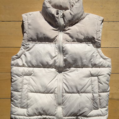 Jennyfer Steppweste ohne Ärmel weiss/beige S