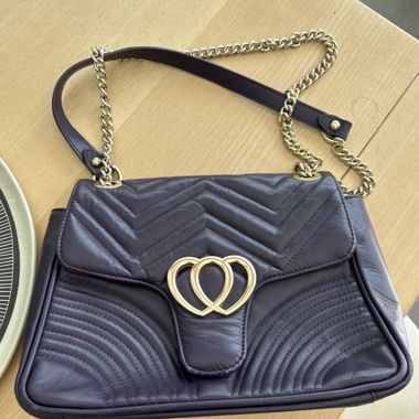 Sac à main violet Cuir