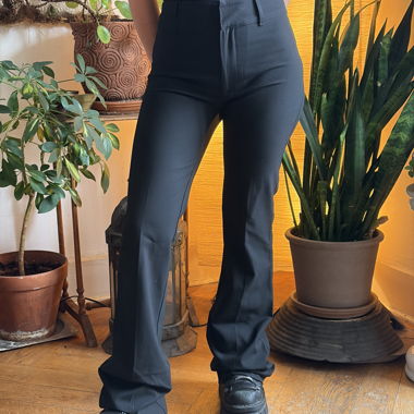 Pantalone svasato nero