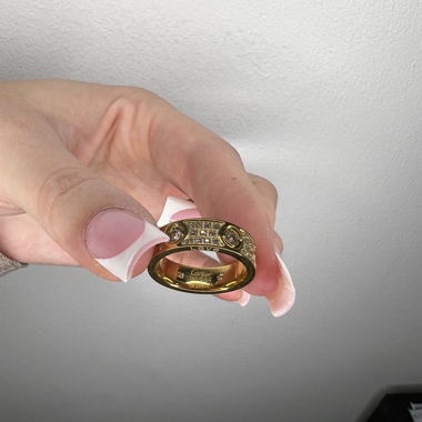 LOVE RING MIT LOGO GR. 8