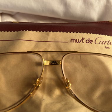 Must de Cartier Vintage-Brille gold