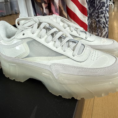 Sneakers platform bianche