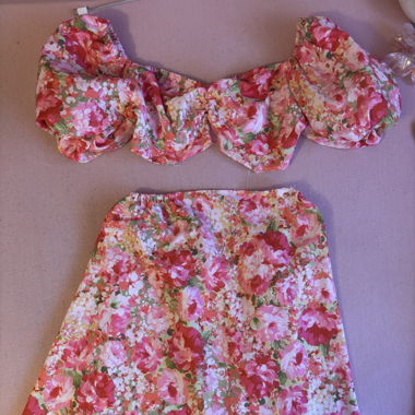 ensemble été jupe et haut