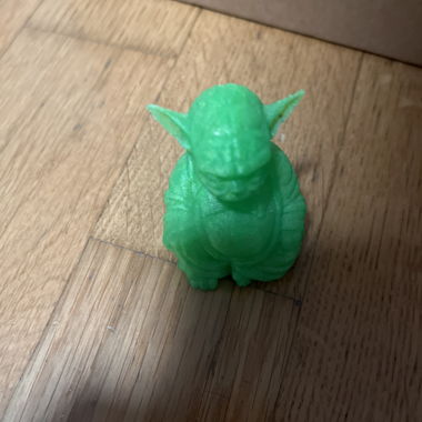 Green Yoda Figurine
