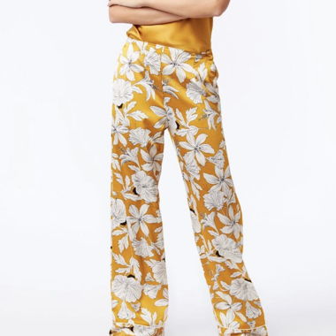 Pantalone da pigiama giallo a fiori Etam