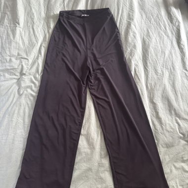 Black Fluid Pants