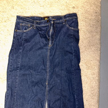 Langer Jeansrock