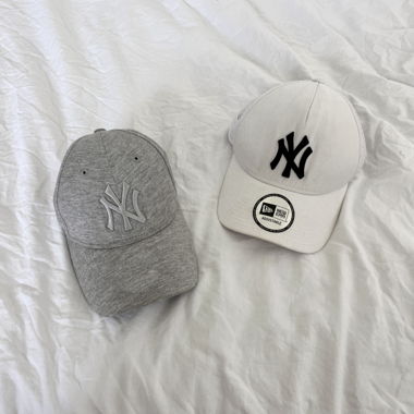 new era caps in grey and white 