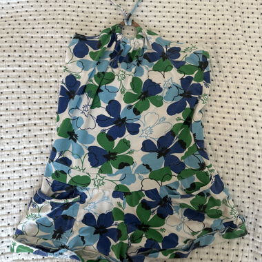 Ensemble deux pièces avec fleurs