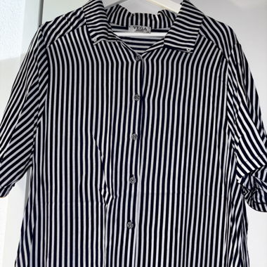 Abito camicia a righe blu e bianche – Taglia XL