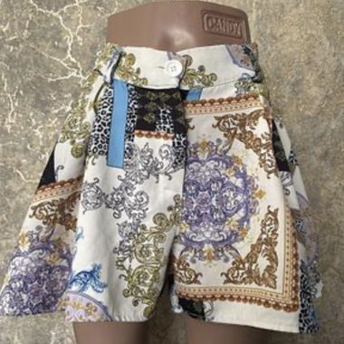 NoBrand - Baroque print shorts - size S