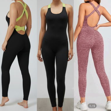 Women's sports jumpsuit set