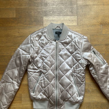 Y2k/pilates princess rose/pink bomber 