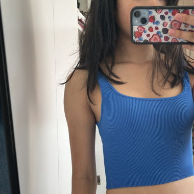 Blue Zara Crop Top