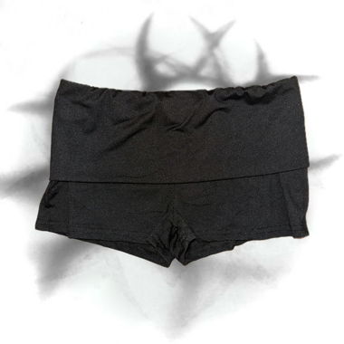 Micro Shorts with Foldover Waist