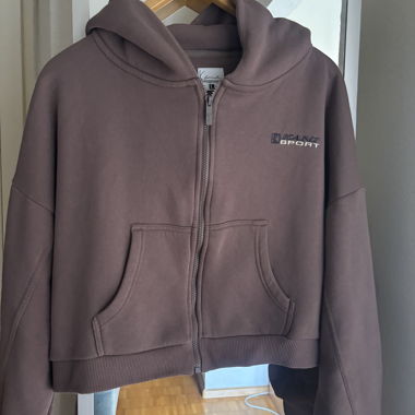 Kapuzen-Ziphoodie Karl Kani brun