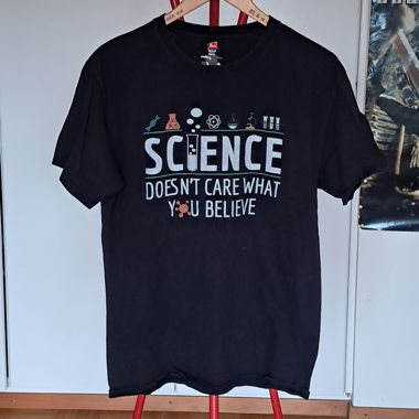 T shirt nero "science"