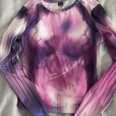 Top a maniche lunghe Shein viola