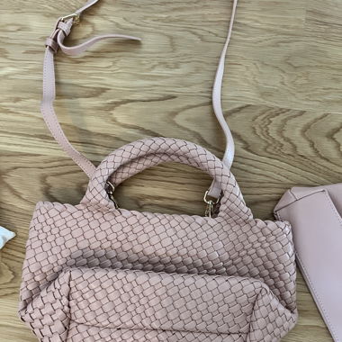 Tasche geflochten rosa Sugar Monday