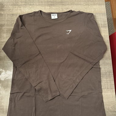 Pull Gymshark Longsleeve marron XS