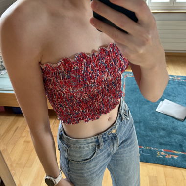 Top Bandeau Rosso