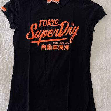 T-shirt Superdry noir/orange M