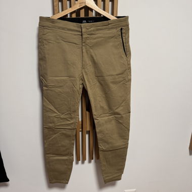 Zara Beige Chino Trousers Size L