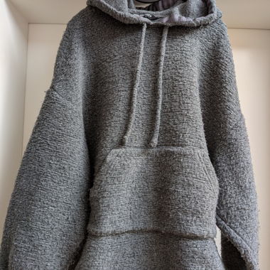 Felpa con cappuccio grigia ZARA XS