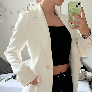 Blazer weiss Mango 