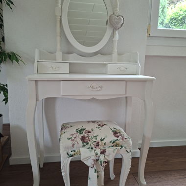Schminkkommode mit Spiegel Shabby Chic