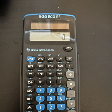 Calculator TI-30 ECO RS