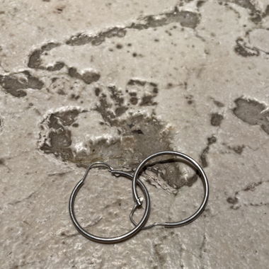 silver earrings 