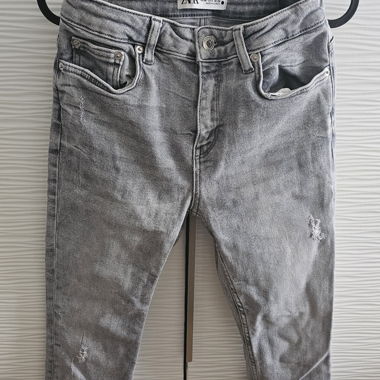 Jeans skinny grigi Zara taglia 36