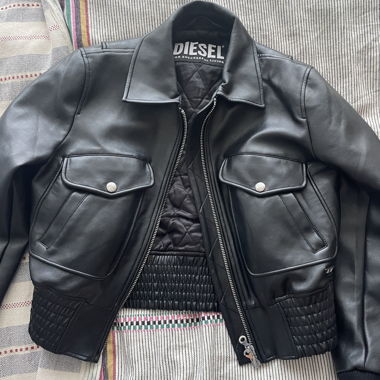 Bomber Diesel en cuir vegan 