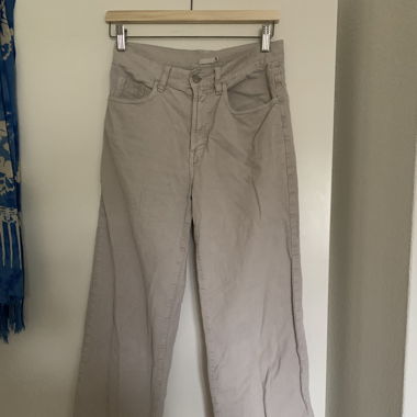 Lightweight cream corduroy pants 