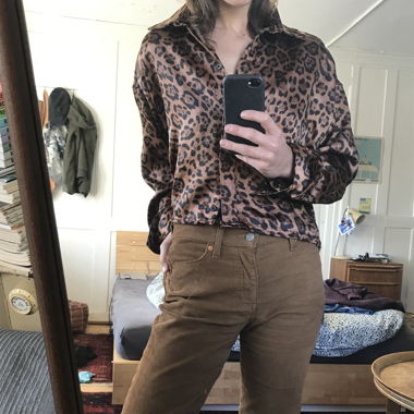 Gemusterte Bluse 
