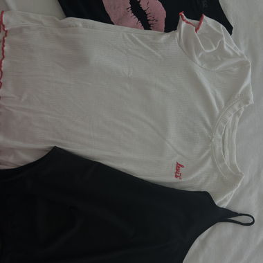Three-Piece Top Set in Black/White