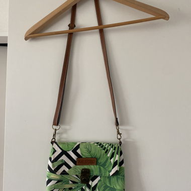 Borsa a tracolla a quadri