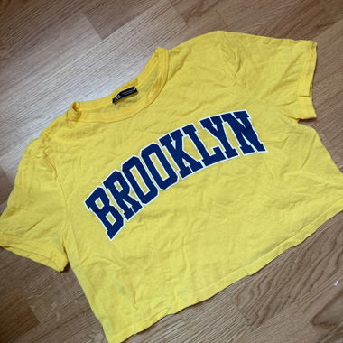 T-shirt crop Zara Brooklyn