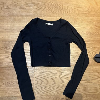 Langarm Crop Top