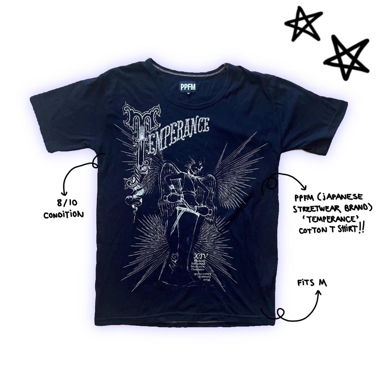 y2k mall goth/grunge OG PPFM "temperance" tee