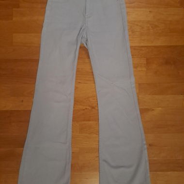 Jeans casual grigi a zampa