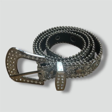 Y2K cottage core rhinestones and glitter belt
