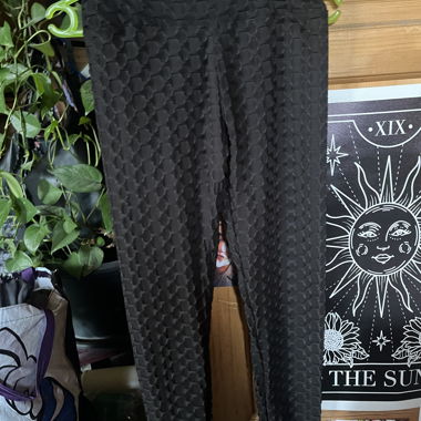 Leggings neri strutturati