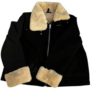 H&M Black Faux Fur Jacket