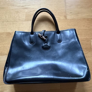 LONGCHAMP leather handbag with handles