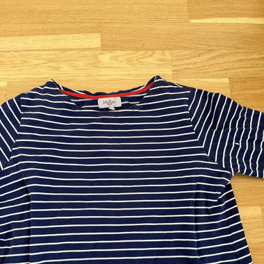 Blue and white stripped top